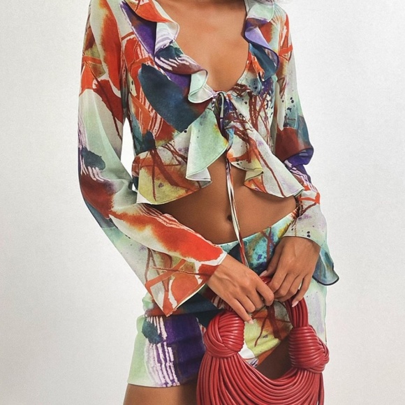 Tiger Mist - Tarvey Top & Harvie Skirt in WaterColour - Picture 2 of 4